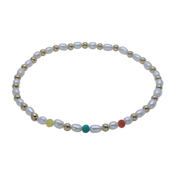 Beautiful Pearls Silver Bracelet BRS-1195